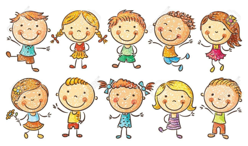 Веселые дети рисунок