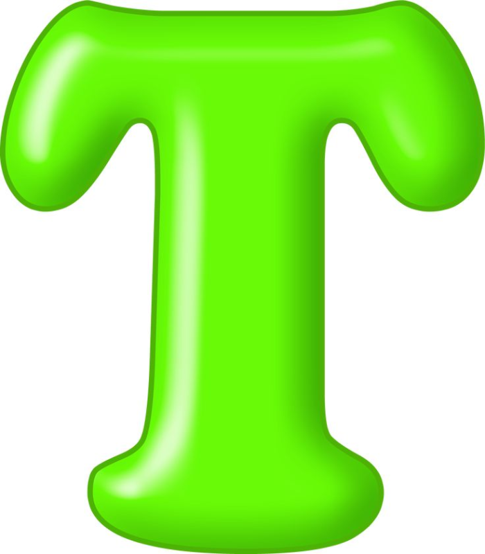 Красивые разноцветные буквы