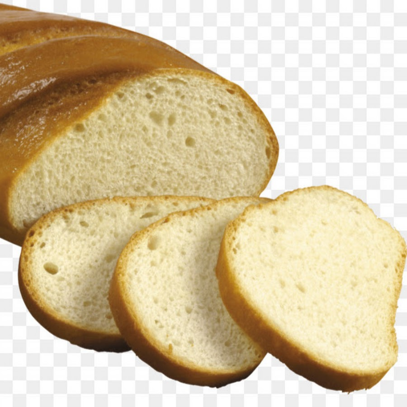 Хлеб на прозрачном фоне