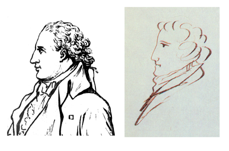 Гёте рисунок Пушкина