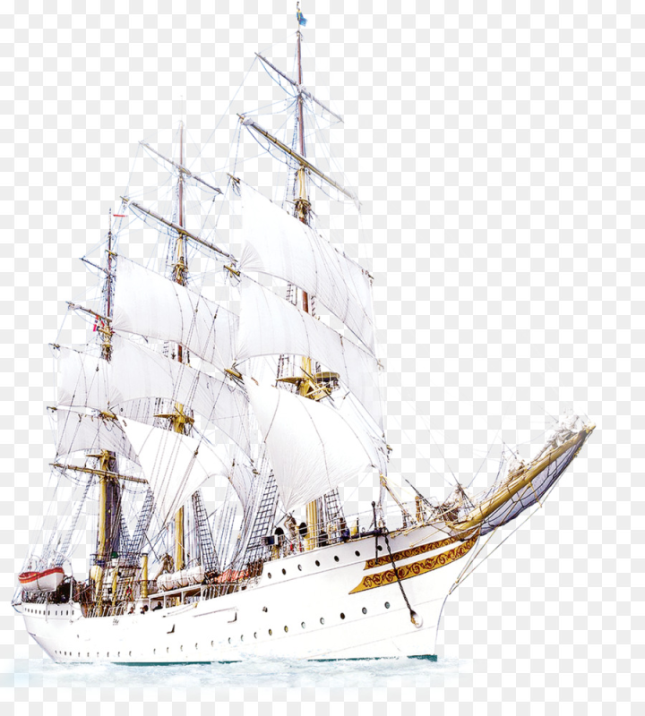 Парусник на прозрачном фоне