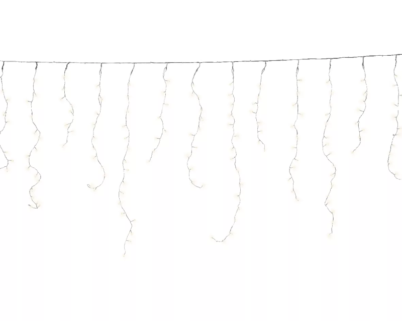 Светодиодная бахрома на прозрачном фоне