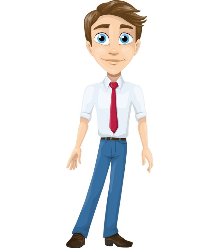 Юноша мультяшный