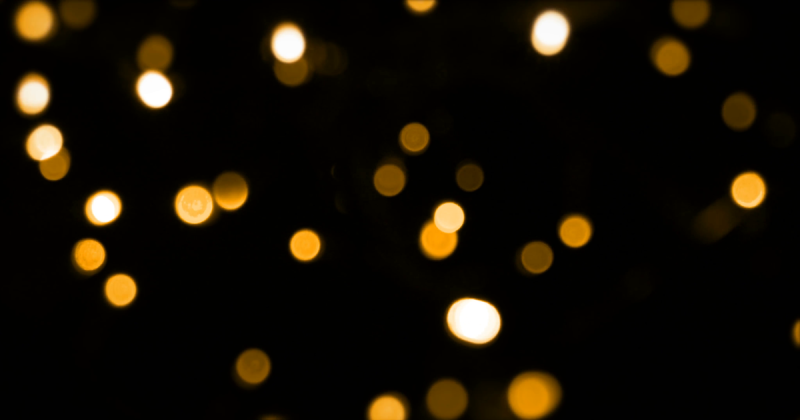 Боке на черном фоне
