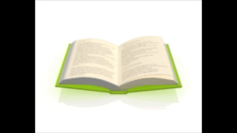 Книжка открывается анимация