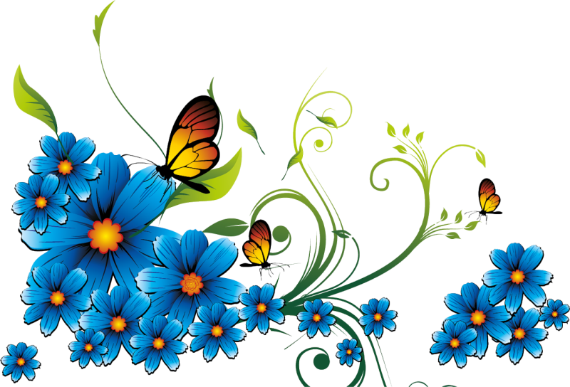 Цветочки мультяшные