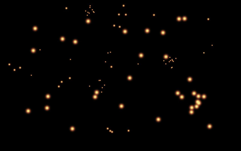 Огоньки на черном фоне