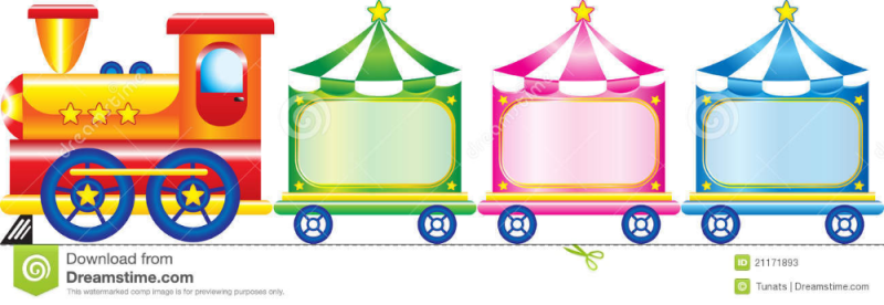 Паровозик с вагончиками для детей