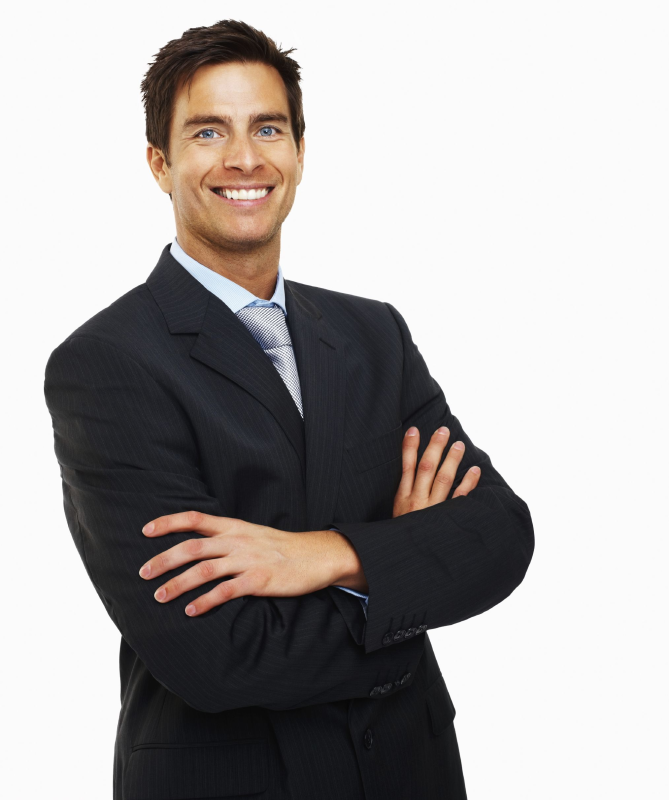 Офисный работник улыбка