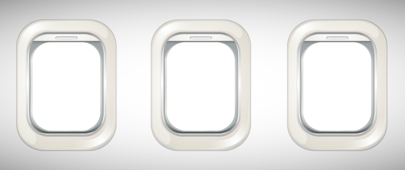 Окно самолета