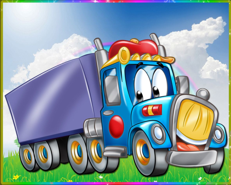 Автомобиль мультяшный