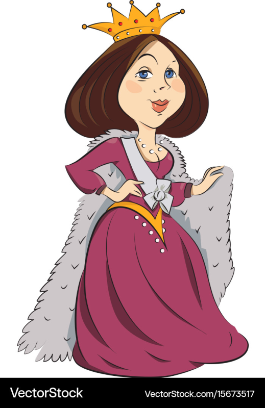 Царица на белом фоне