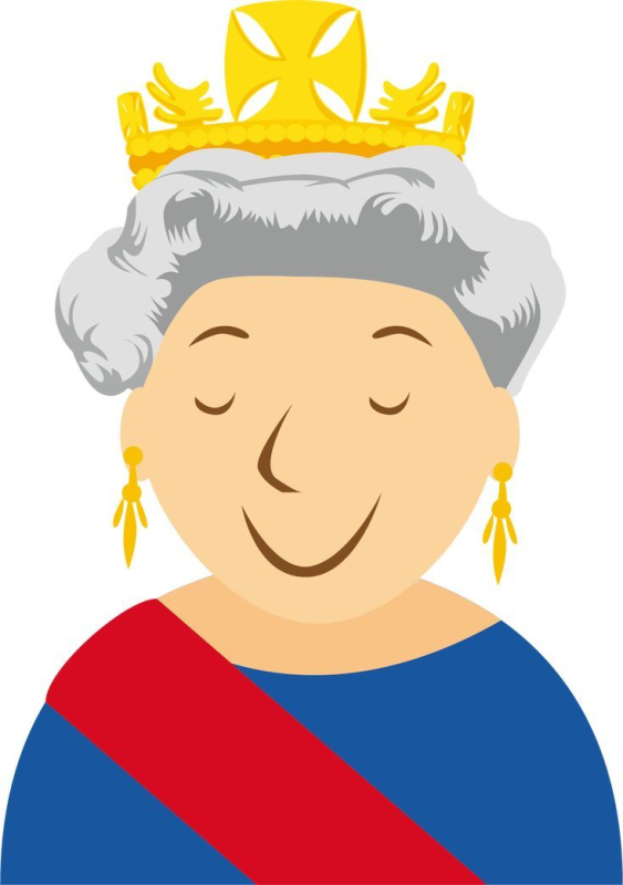 Королева Британии вектор