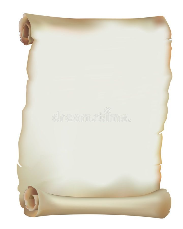 Свиток бумаги развернутый