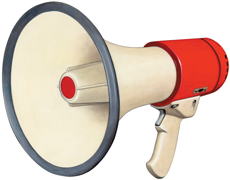 Ребенок с рупором