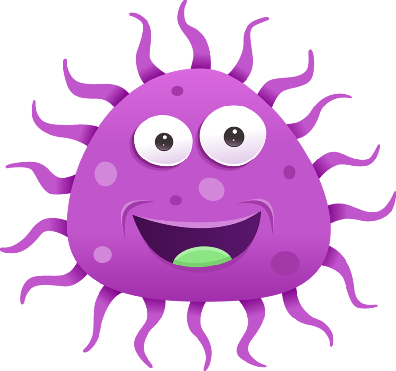 Микробы мультяшные