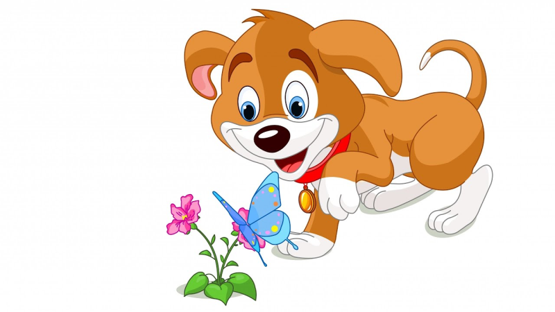 Щенок мультяшный