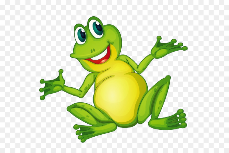 Лягушка мультяшная