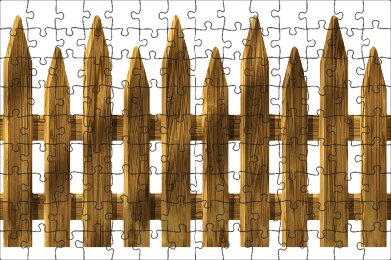 Деревянный заборчик