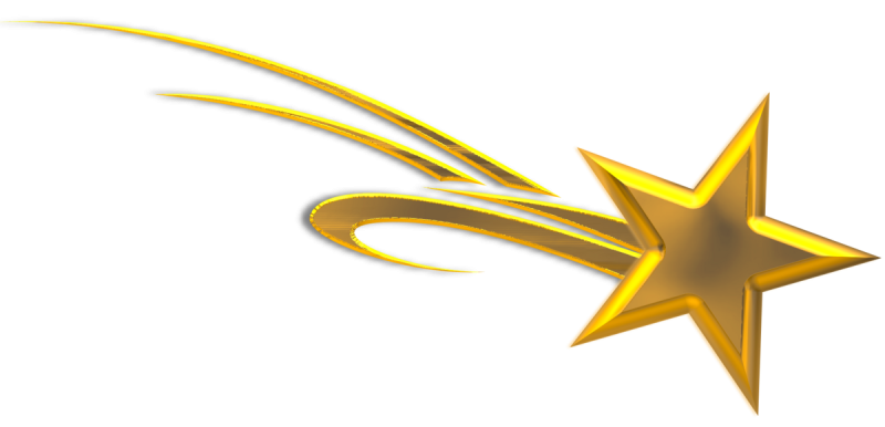Золотые звездочки на прозрачном фоне