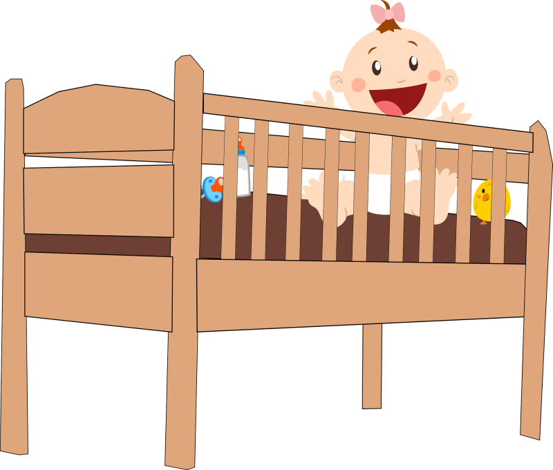 Кроватка детская деревянная