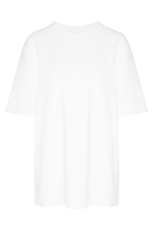 Белая футболка оверсайз