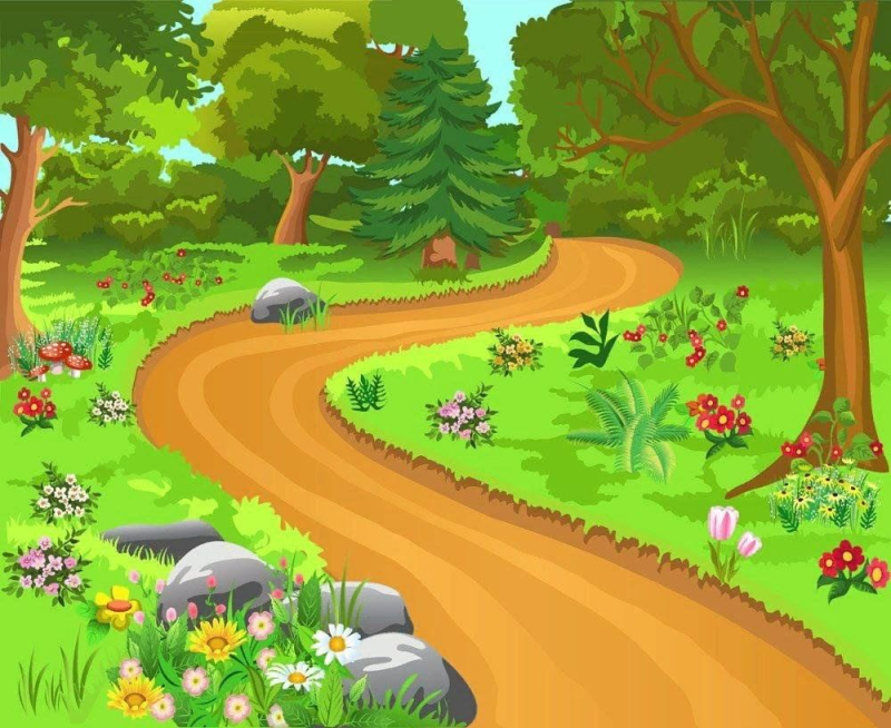 Лесная тропинка из сказки Колобок