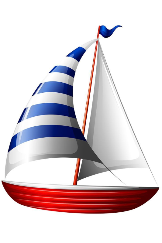 Парусник яхта вектор
