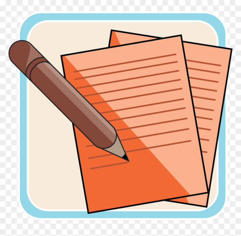 Иконка листок с ручкой