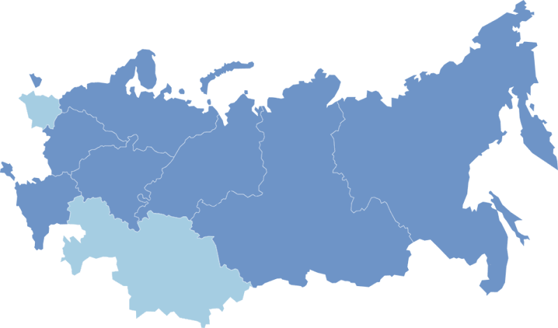 Карта РФ вектор