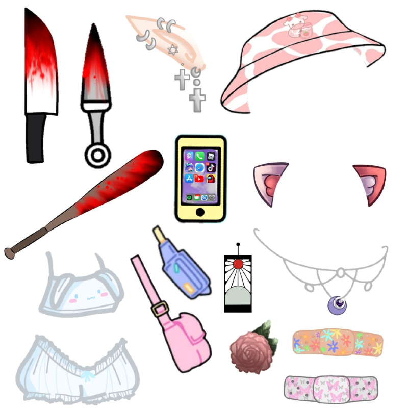 Гача аксессуары