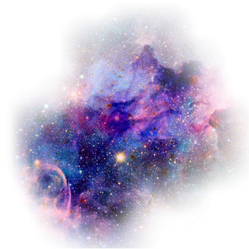 Вселенная на белом фоне