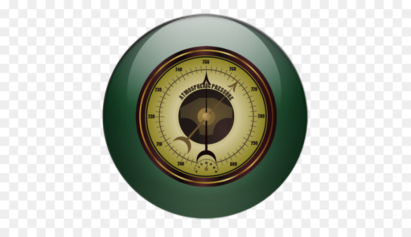 Барометр анероид на прозрачном фоне