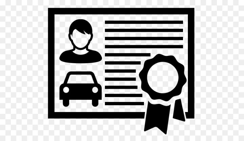 Иконки автомобильные права