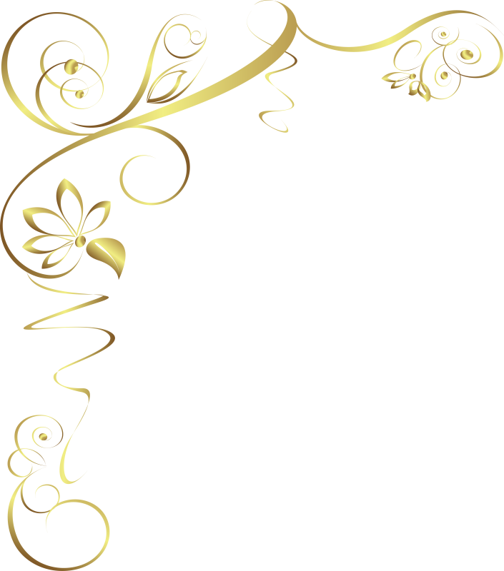 Уголок красивый для открыток