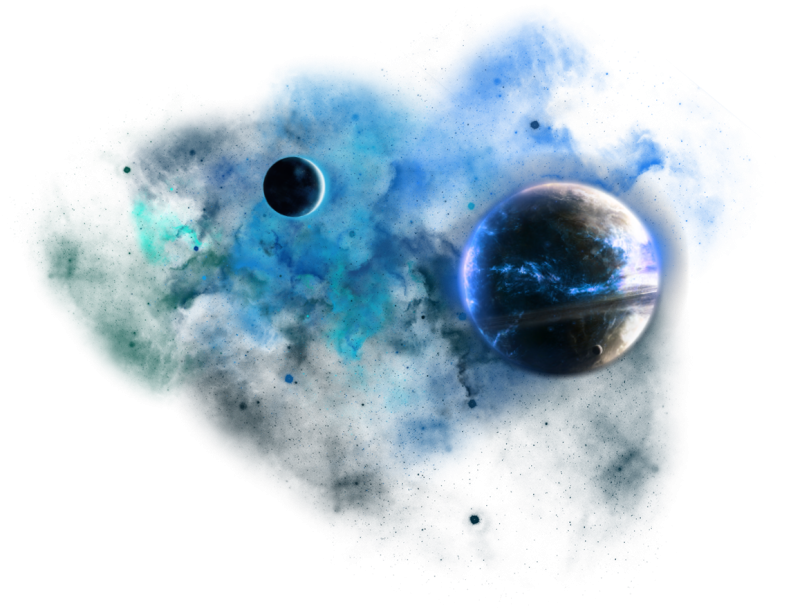 Космос на прозрачном фоне