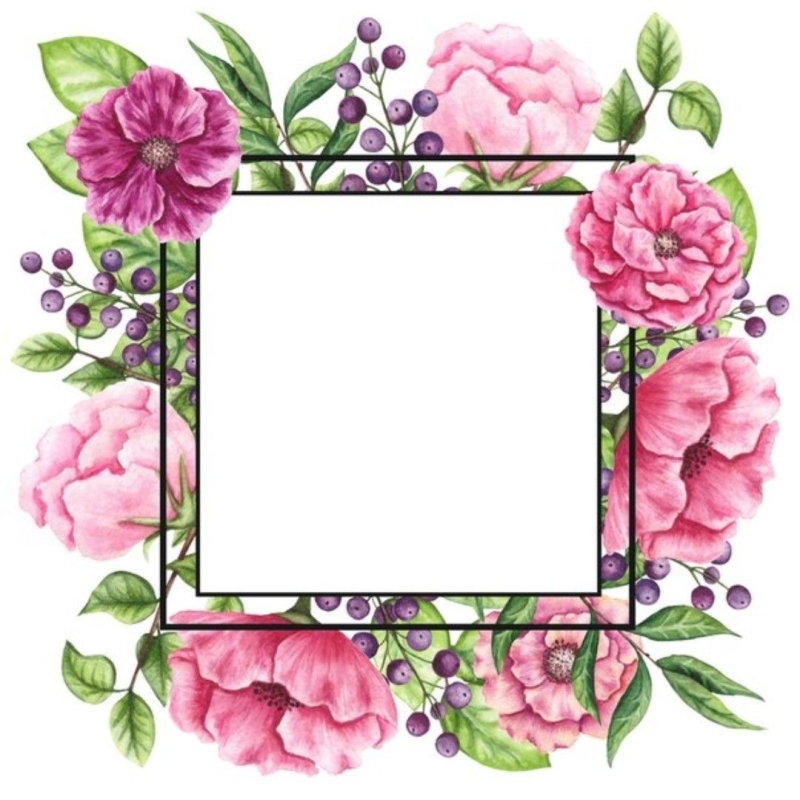 Рамка цветы