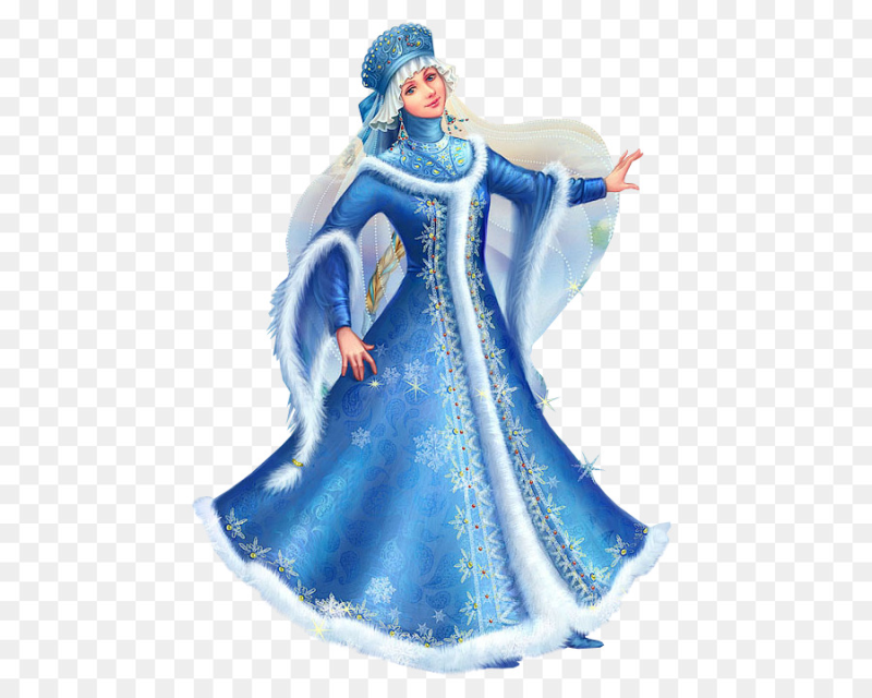 Снегурочка на прозрачном фоне