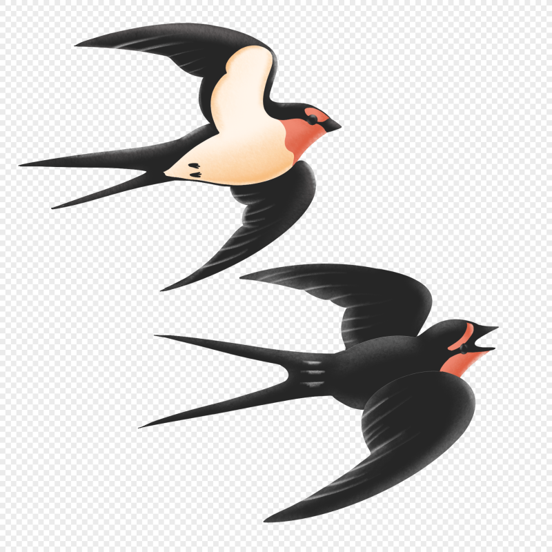 Ласточки мультяшные