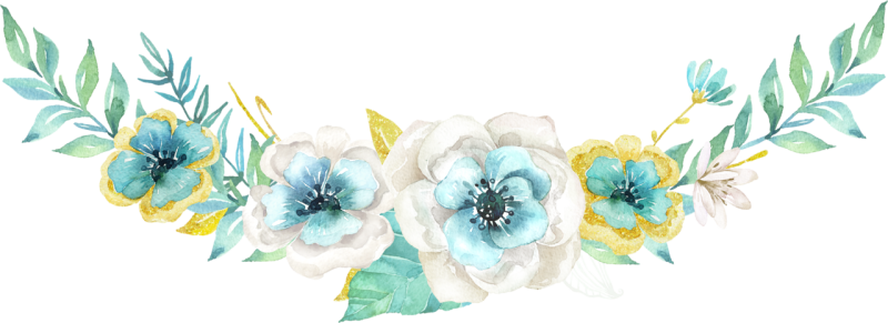 Прозрачные Акварельные цветы