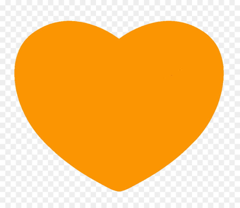 Оранжевое сердце