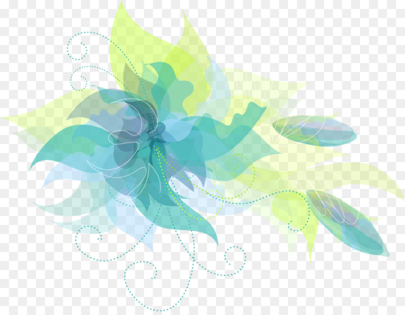 Абстракция на прозрачном фоне