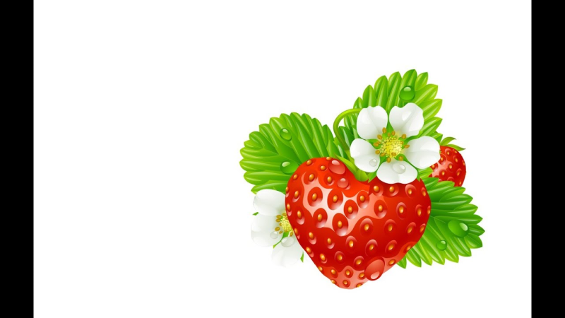 Клубника рисунок