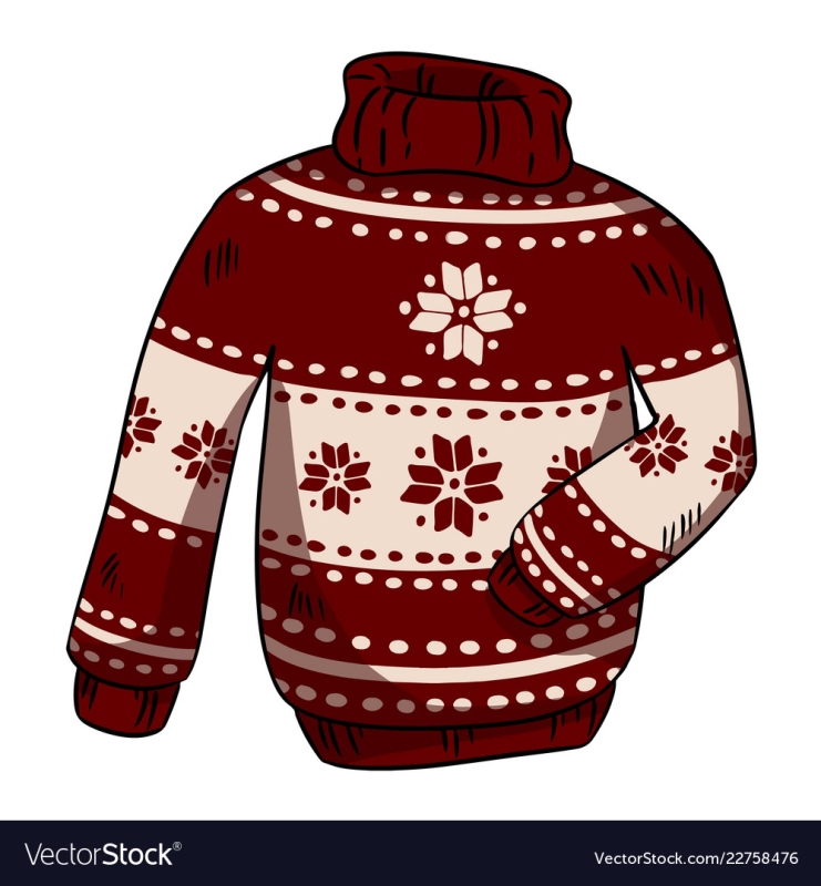 Мультяшный новогодний свитер