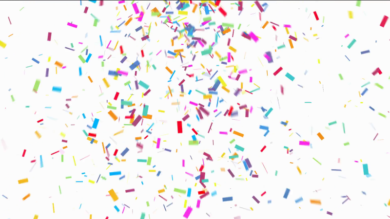 Конфетти без фона