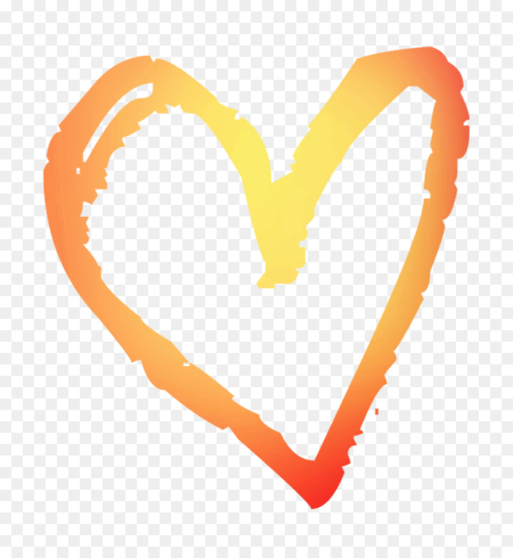 Сердечки (оранжевые)