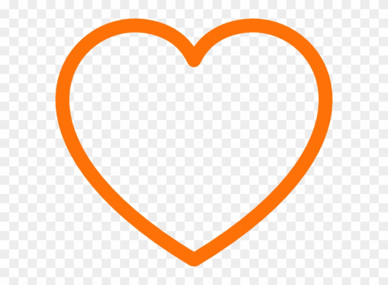 Оранжевое сердце