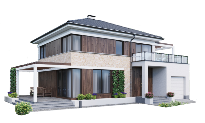 Двухэтажный дом