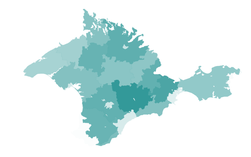 Республика Крым карта вектор