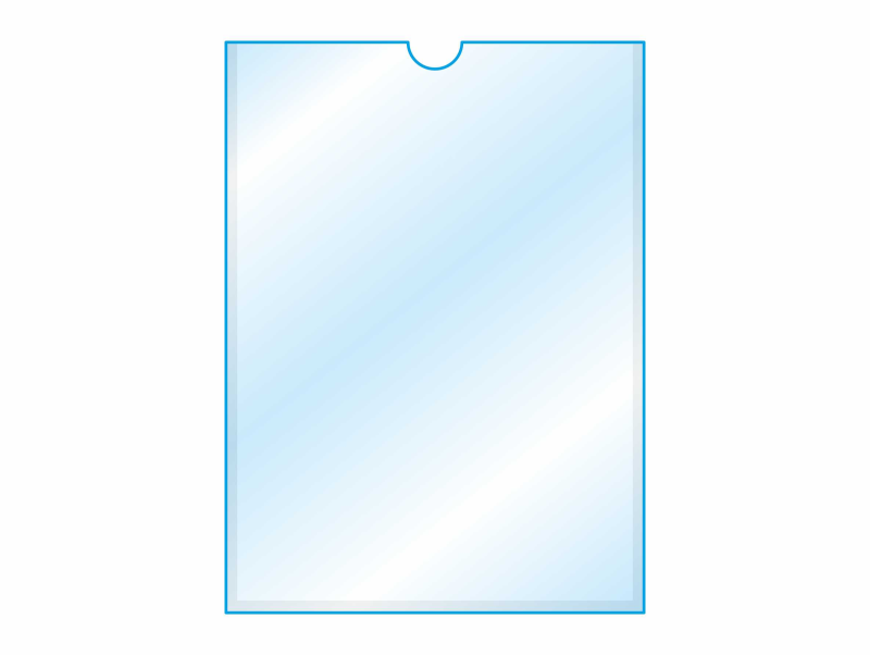 Прозрачные кармашки для стендов